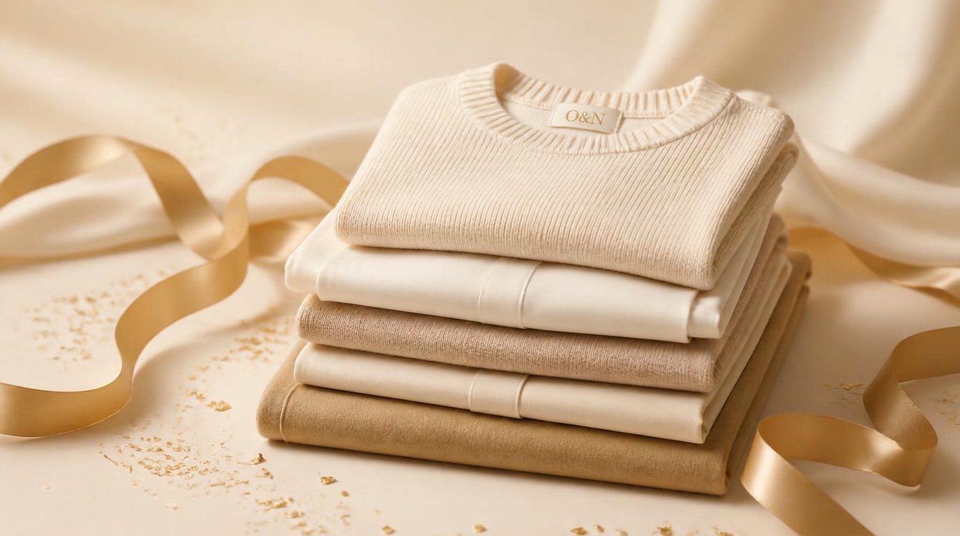 Folded O&N essentials in cream and beige