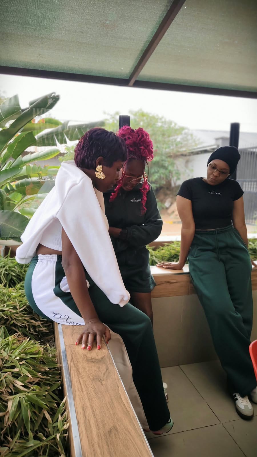 O&N FITS editorial models on terrace wearing signature collection pieces