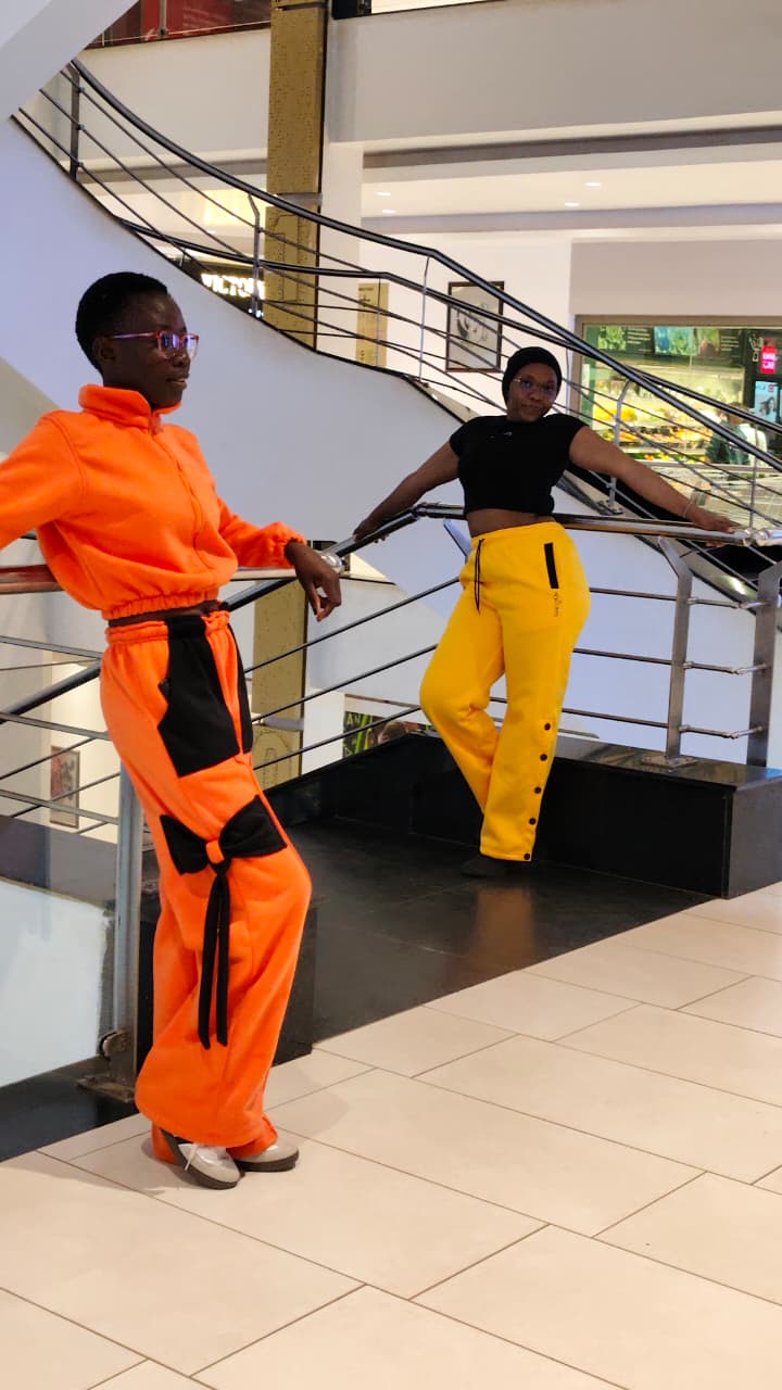 O&N Designed Utility Cargo Pants — Safety Orange